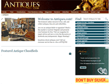 Tablet Screenshot of antiques.com